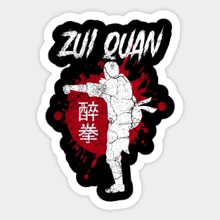 Zui Quan Martial Arts Training Drunken Boxing Outfit Sticker